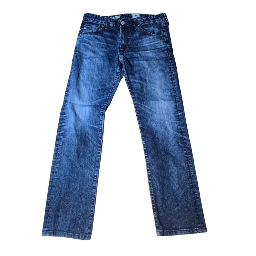 Adriano Goldschmied AG Men’s Matchbox Slim Straight Jeans,  Size 33/29
